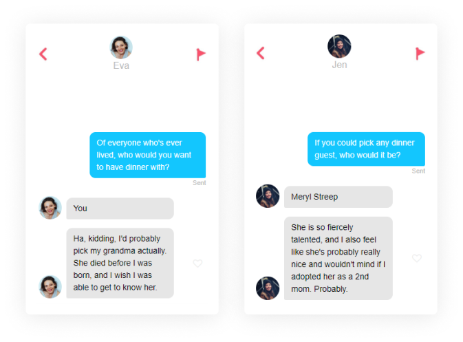 questions à poser sur l'invité du dîner tinder